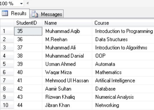 databasetable
