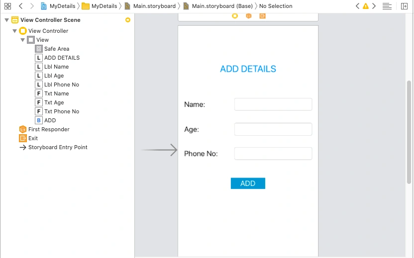 Insert Data Into Database Using Core Data Framework