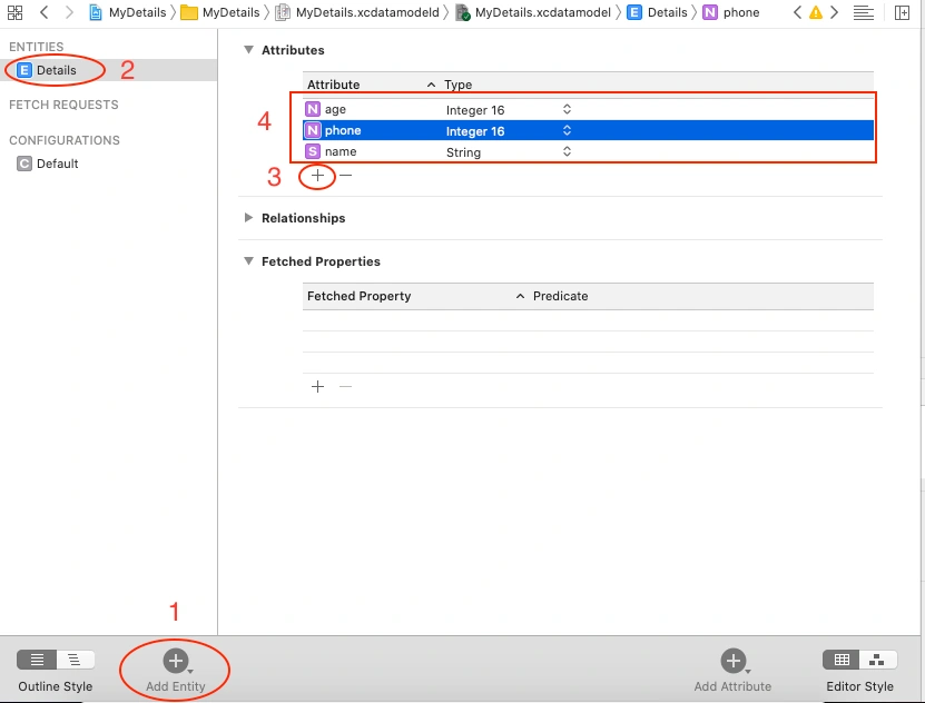 Insert Data Into Database Using Core Data Framework