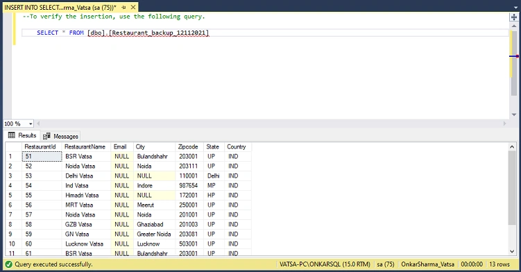 INSERT INTO SELECT vs SELECT INTO In SQL Server