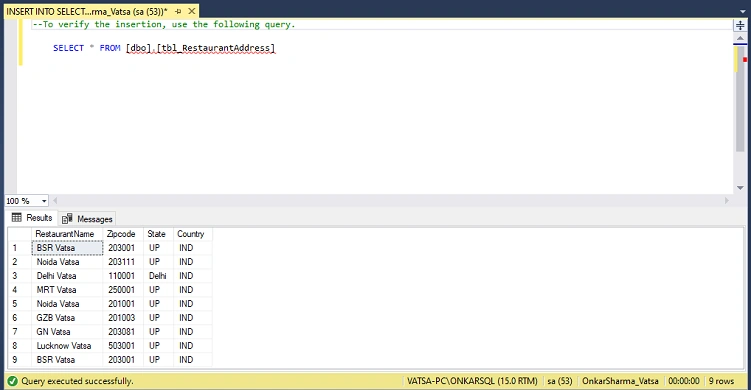 INSERT INTO SELECT vs SELECT INTO In SQL Server