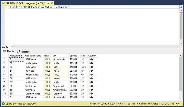 INSERT INTO SELECT vs SELECT INTO In SQL Server