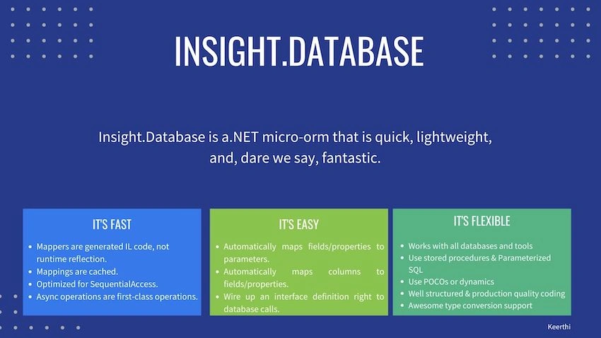 Insight.Database - .NET Micro ORM