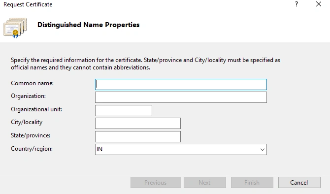 Create Certificate
