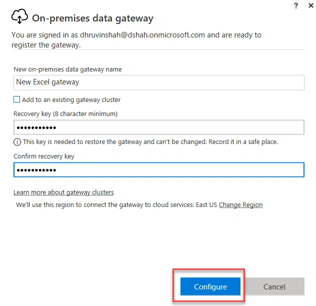 Install and Configure Data Gateway for On-Premise Excel Files in Power BI