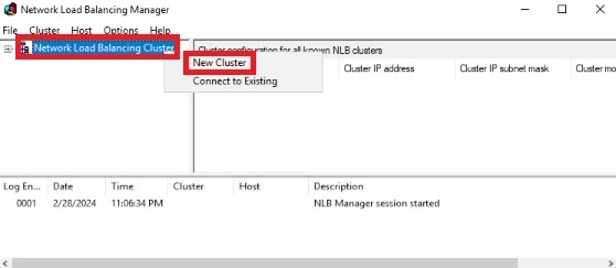 New cluster