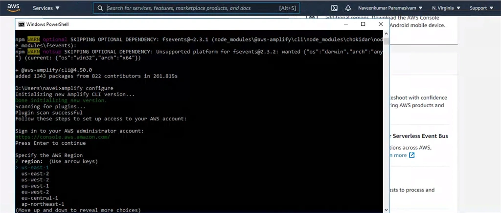 Install & Configuring AWS Amplify CLI