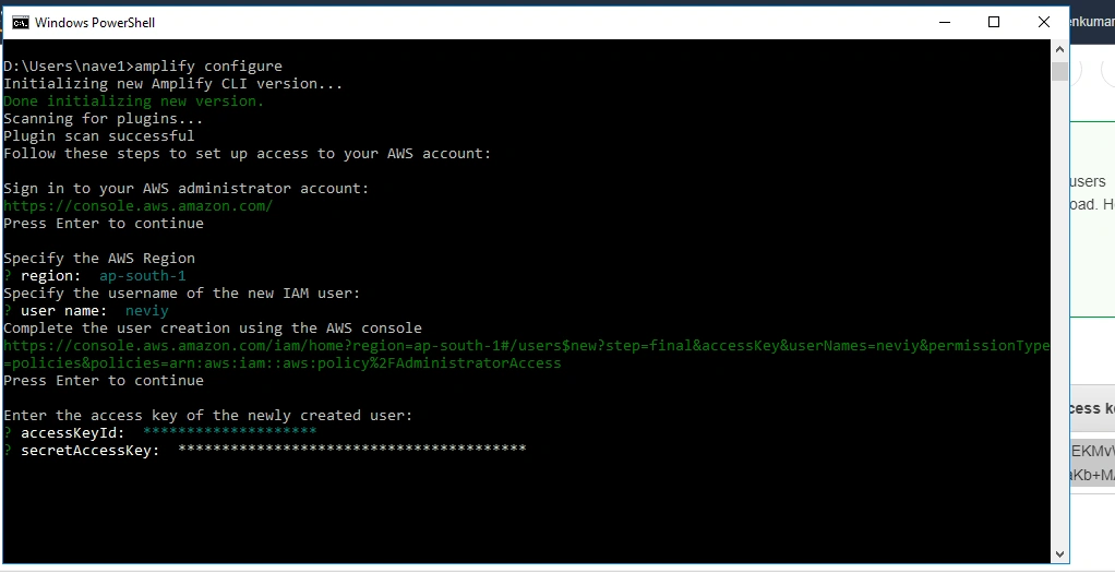 Install & Configuring AWS Amplify CLI