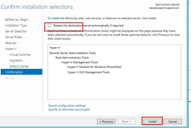 install Hyper V on Windows Server