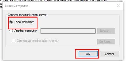 Virtual Machine setup