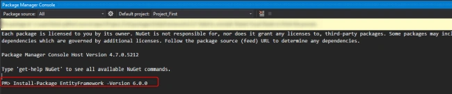 Install NuGet packages in Visual Studio