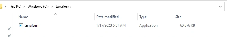 Install Terraform on Windows and Authenticate Terraform to Azure