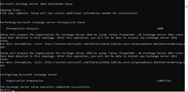 Installation And Configuration Of Exchange 2019 On Core 2019