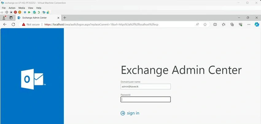 Admin center