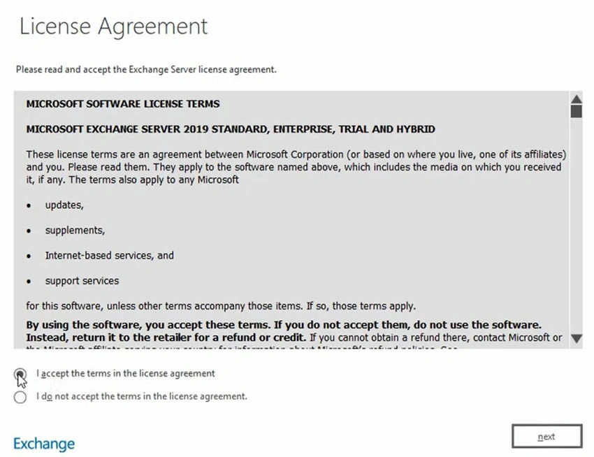 License aggrement