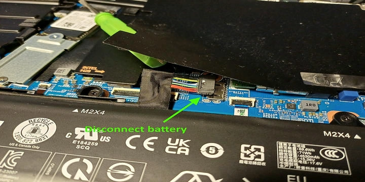 Disconnect battery