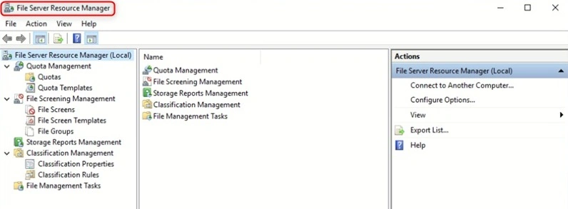 FSRM administrative