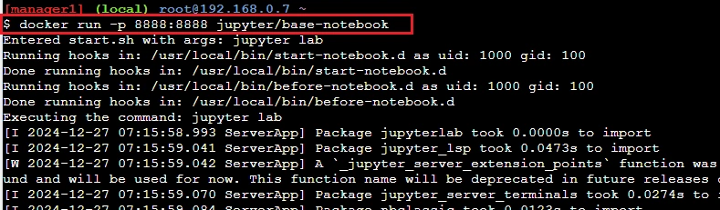 Run the Jupyter Notebook Container