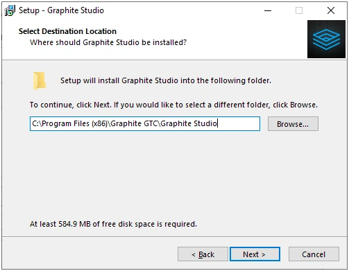 GraphiteStudio-InstallationPath