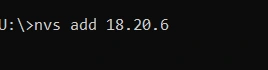 nvs add 10.20.6