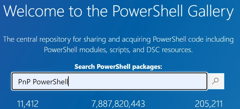 Powershell gallery