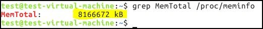 Check RAM in Ubuntu