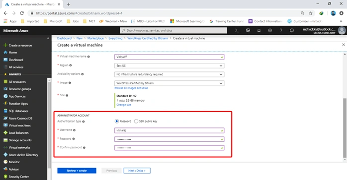 Installing WordPress On Azure