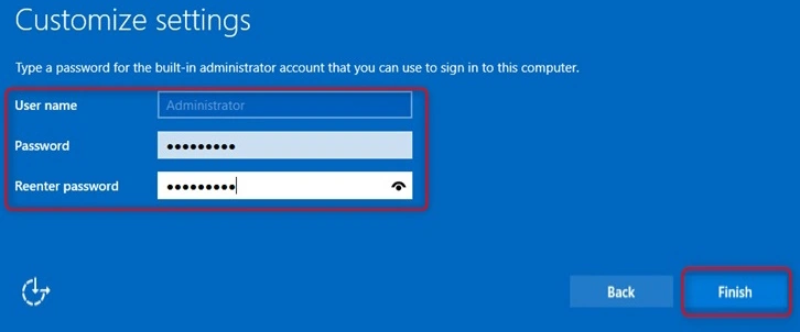 Administrator account