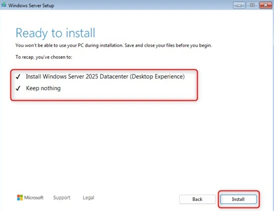 Install