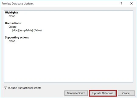 Update Database