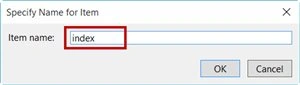 Enter Page Name