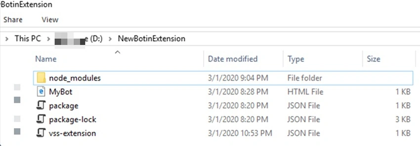 Botinextension