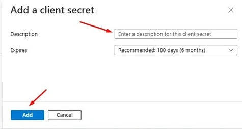 Add the Secret