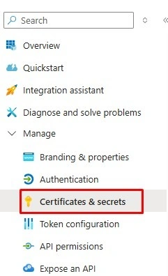 Create Client Secrete