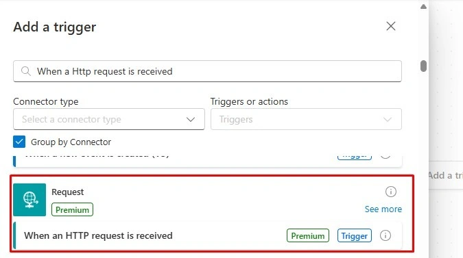 HTTP request