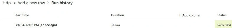 Power Automate Run History