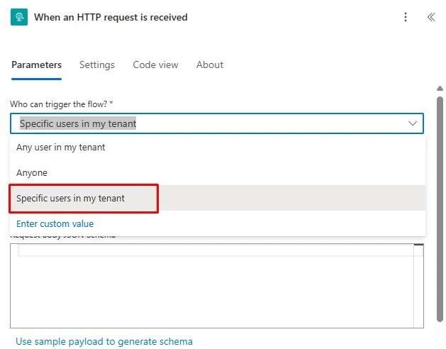 Select Specific users