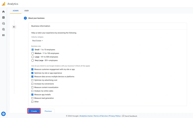 Business information google analytics