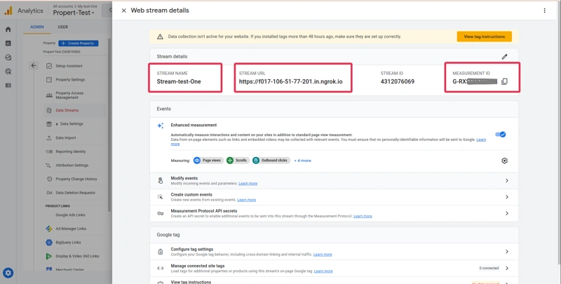measurement id google analytics