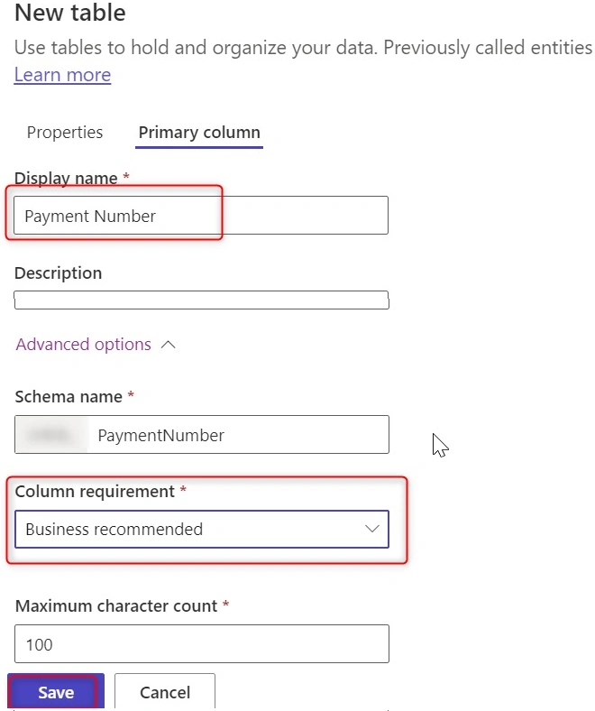 Payment number