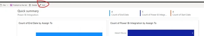 Integrate Power BI to SharePoint Online List