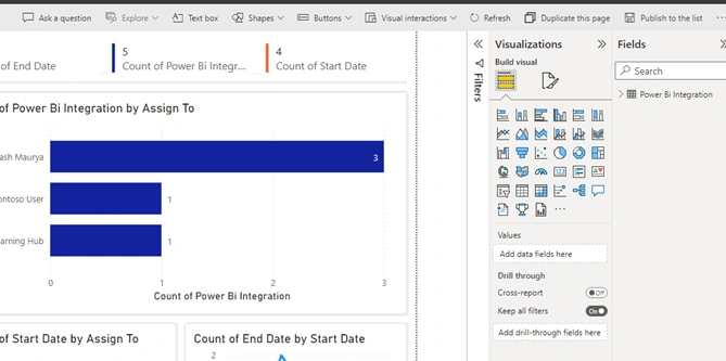 Integrate Power BI to SharePoint Online List