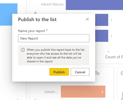 Integrate Power BI to SharePoint Online List