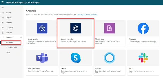 Integrate Power Virtual Agents Chat Bot With Power BI Dashboard