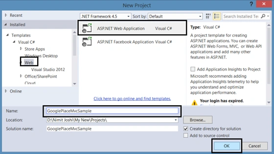 Creating Web Application