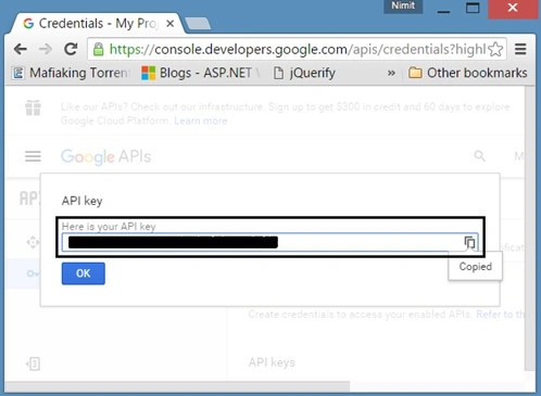 API key Info