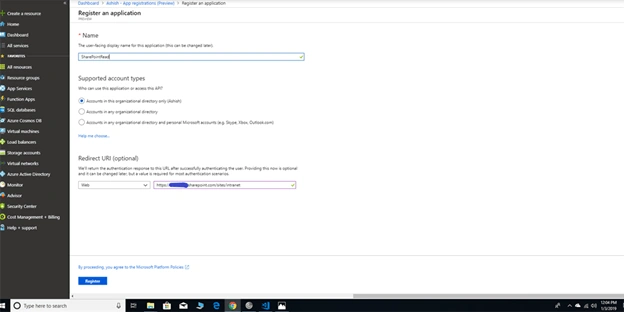 Integrating GraphAPI with Node.js App on Azure