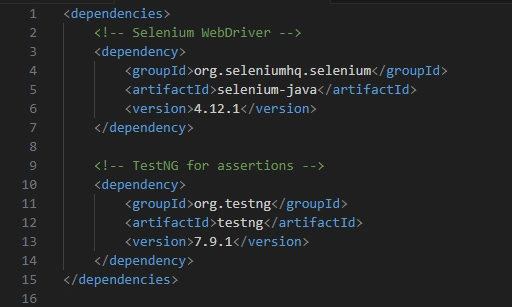 Maven project setup