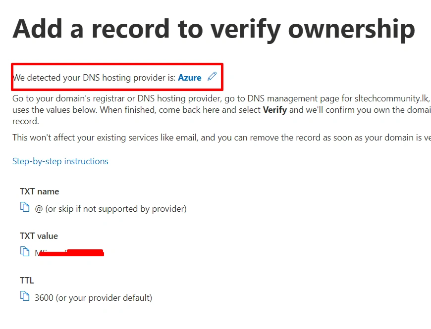 Integrating Microsoft 365 into Azure DNS