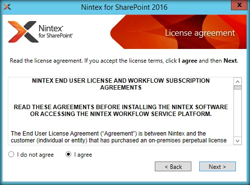 Accept the agreement